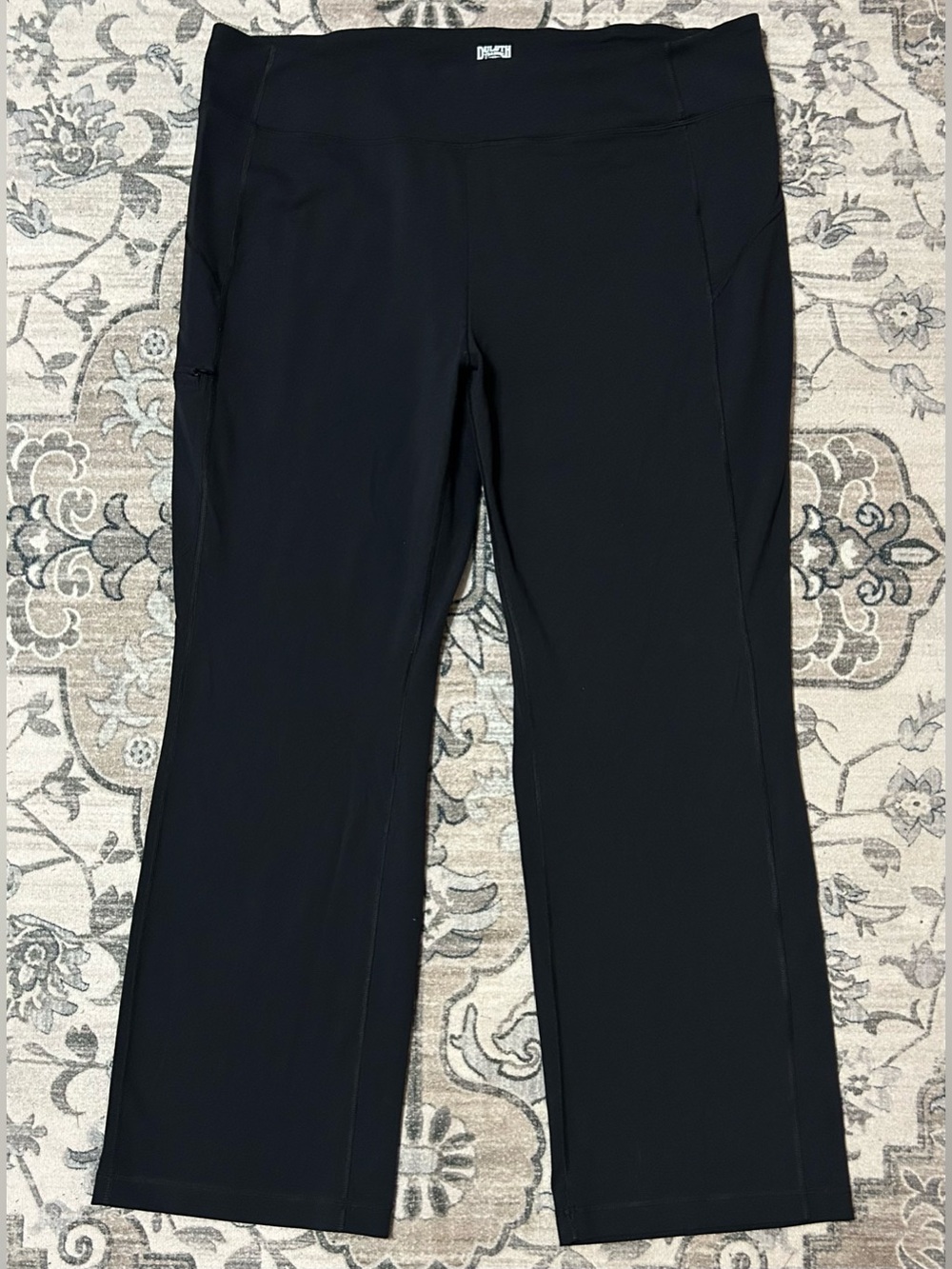 Duluth Trading NoGa Bootcut Pants Womens Plus Size 2Xx31 Black Stretch Comfort
